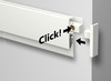 Rail - info rail - magnetisch - 200 cm - wit - per stuk