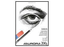 Papier - tekenblok - Aurora - 200 g - 27 x 36 cm - wit - blok van 20 vellen