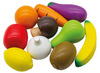 Voedingsset - imitatievoeding - groenten en fruit - Viga - kistjes - hout - per set