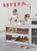 Voedingsset - imitatievoeding - groenten en fruit - Viga - kistjes - hout - per set