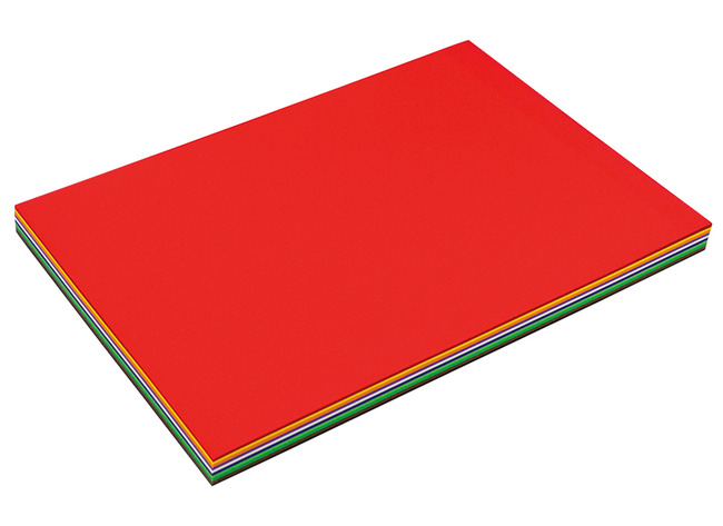 Knutselpapier - Folia - A4 - 130 g - gekleurd - 10 kleuren assorti - pak van 100 vellen