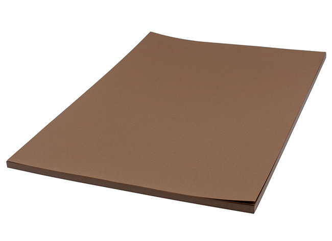 Knutselpapier - Folia - A3 - 130 g - chocoladebruin - pak van 50 vellen