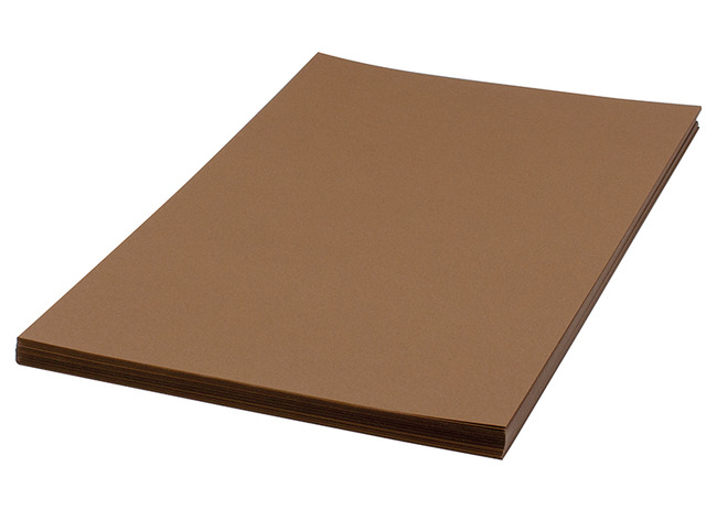 Papier - tekenpapier - Apli - A4 - 180 g - bruin - pak van 50 vellen