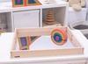 Speelbakken - tickit Wooden Mirror Tray - 50 x 43,5 cm - hout - met spiegel - per stuk