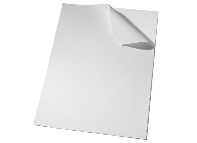 Karton - Bristol - 615 g - 50 x 70 cm - wit - pak van 10 vellen