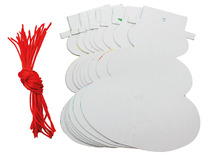 Figuren - sneeuwman - kraspapier - set van 20
