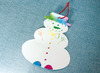 Figuren - sneeuwman - kraspapier - set van 20