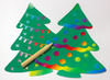 Figuren - kraspapier - kerstboom - set van 36