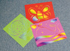 Figuren - kleurrijke kaarten - kraspapier - set van 100