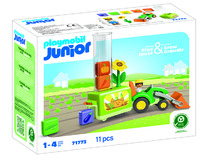 Speelsets - Playmobil Junior 71773 Tractor met laad- en lossysteem - zaaien en oogsten - set van 11