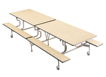 Tafel - vouwtafel - SICO - rechthoekig - 12 personen - vaste bank - per stuk