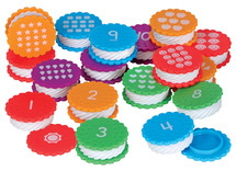 Spel - kleuren en cijfers - Learning Resources Mini Number Treats - per set