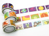 Stickers - beloningsstickers - postzegels - dieren - fruit - de ruimte - set van 250 assorti