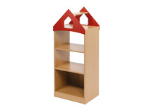 AANBOUW PLUS - TORENKAST MET DRIEHOEKIGE KROONLIJST - 1/3 RUG - 1 VASTE EN 1 LOSSE PLANK