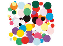Mozaïektegels - karton - rond - 200 g - assorti - per set