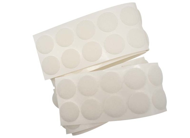 Klittenband - VELCRO - schijven - 2,1 cm diameter - set van 50