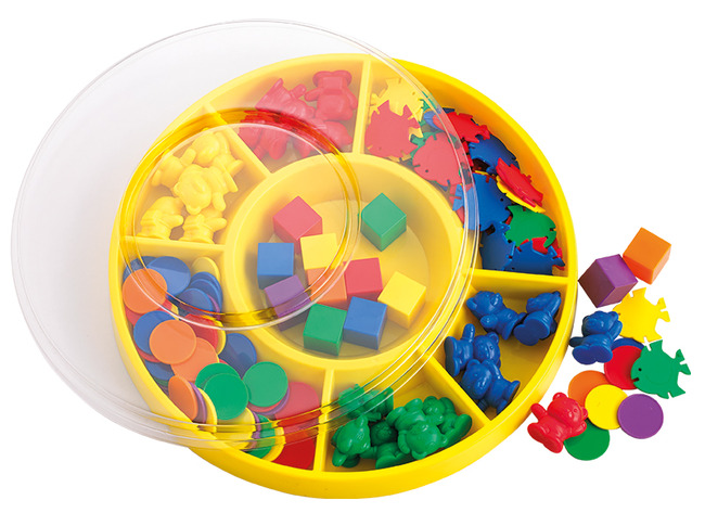 Sorteerspel -  EDX Education - sorteerset - tray - accessoires - set van 133 assorti