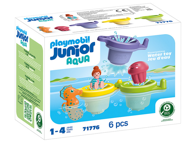 Bouwsets - Playmobil junior 71776 Drijvende bekers met waterpret - set van 6