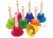 Bellen - met steel - muziek - van do tot do- set van 8 assorti