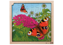 Puzzel - rolf connect - groeipuzzel - vlinder - 4 lagen - 86 stukjes - met app - augmented reality - hout - per stuk