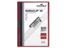 Mappen - presentatiemap - Durable Duraclip - aubergine - per stuk