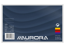 Steekkaarten - Aurora - ongelijnd - 180 g - 125 x 200 mm - gekleurd - pak van 100 vellen