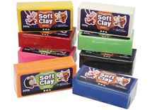 Boetseren - Soft Clay - voordeelpakket - assortiment van 8
