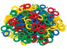 Bouwset - vormen - Educ klic - plastieken ringen - set van 240 assorti