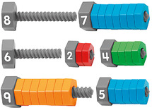Telspel - Lakeshore Learning - Nuts About Counting! - schroeven - per spel