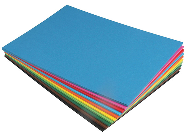 Carton de bricolage couleur - 300g - assortiment - par format