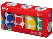 Stickers - Apli - rond - 3.3 cm diameter - set van 2832 assorti