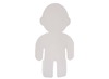Knutselpapier - kinderfiguur - staand - set van 50