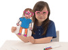 Knutselpapier - kinderfiguur - staand - set van 50