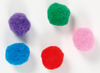 Pompons - opaak - effen - gekleurd - 5-40 mm - decoratie - set van 800 assorti