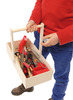 Gereedschap - gereedschapskoffer - hout - per set