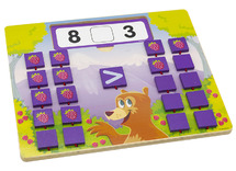 Spel - rekenspel - telspel - Lakeshore Learning Addition Flip & Solve Board - rekenen - cijfers vergelijken - per spel
