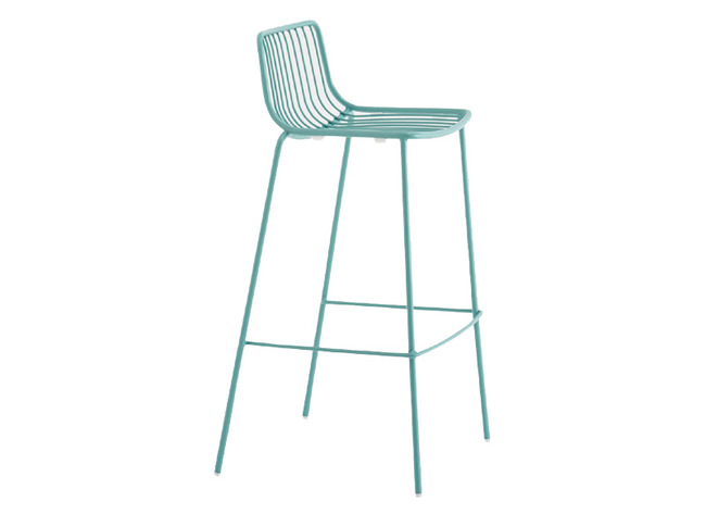 STOEL - BARSTOEL - METALEN DRAADSTOEL - 75 CM