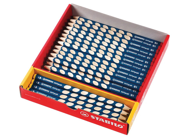 Potloden - grafietpotloden - Stabilo EASYgraph - HB - driehoekig - doos - voordeelpakket - set van 48