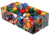 Pompons - opaak - glitter - gekleurd - 15-40 mm - decoratie - set van 400 assorti