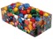 Decoratie - pompons - glitter - voordeelpakket - 1,5 tot 4 cm diameter- set van 400 assorti