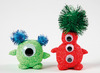 Pompons - opaak - glitter - gekleurd - 15-40 mm - decoratie - set van 400 assorti