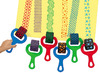 Verfrol - verf - patronen - set van 6 assorti