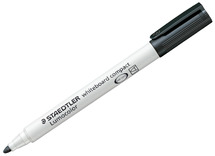 Stiften - whiteboard stiften - Staedtler Lumocolor 341 - zwart - set van 10