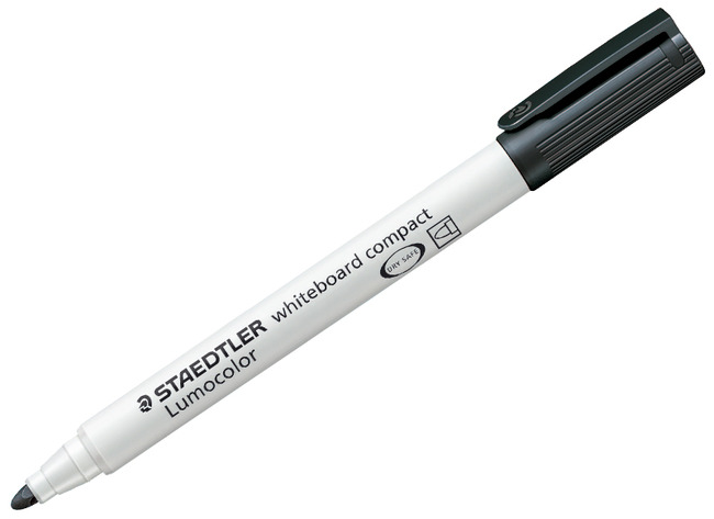 Stiften - whiteboard stiften - Staedtler Lumocolor 341 - zwart - set van 10