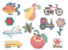 Onderplaat - figuren - voor midi kralen - set van 24 assorti