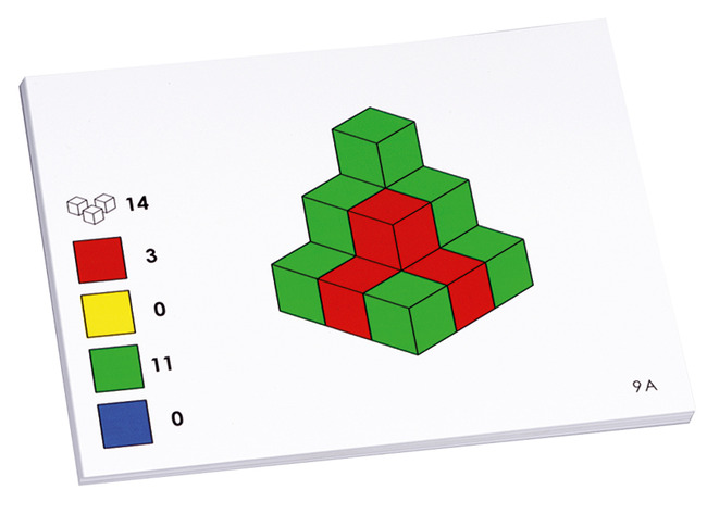 Ruimtelijk inzicht - kubussen - opdrachtkaarten voor FM2794 - set van 100 assorti