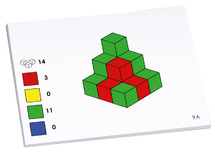 Ruimtelijk inzicht - kubussen - opdrachtkaarten voor FM2794 - assortiment van 100