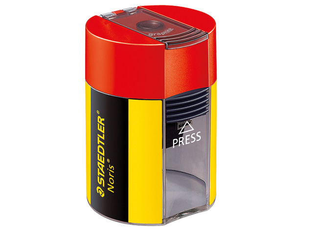 Slijper - Staedtler 511 - enkel - rond - Noris kleuren - met opvangbakje - per stuk