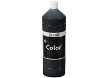 Verf - plakkaatverf - Creall Color - 500 ml - zwart - per stuk