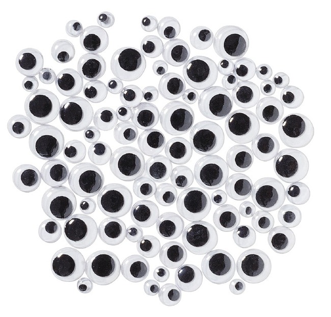 Oogjes - wiebeloogjes - zelfklevende - set van 100